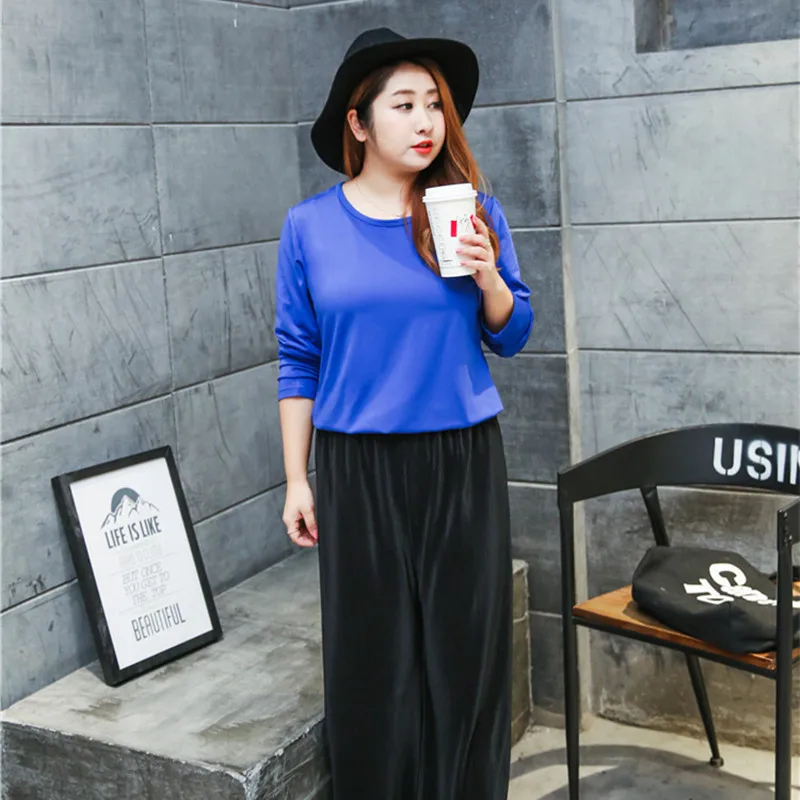 Зимняя Базовая рубашка женская с длинным рукавом Велет тонкий плюс размер 5XL