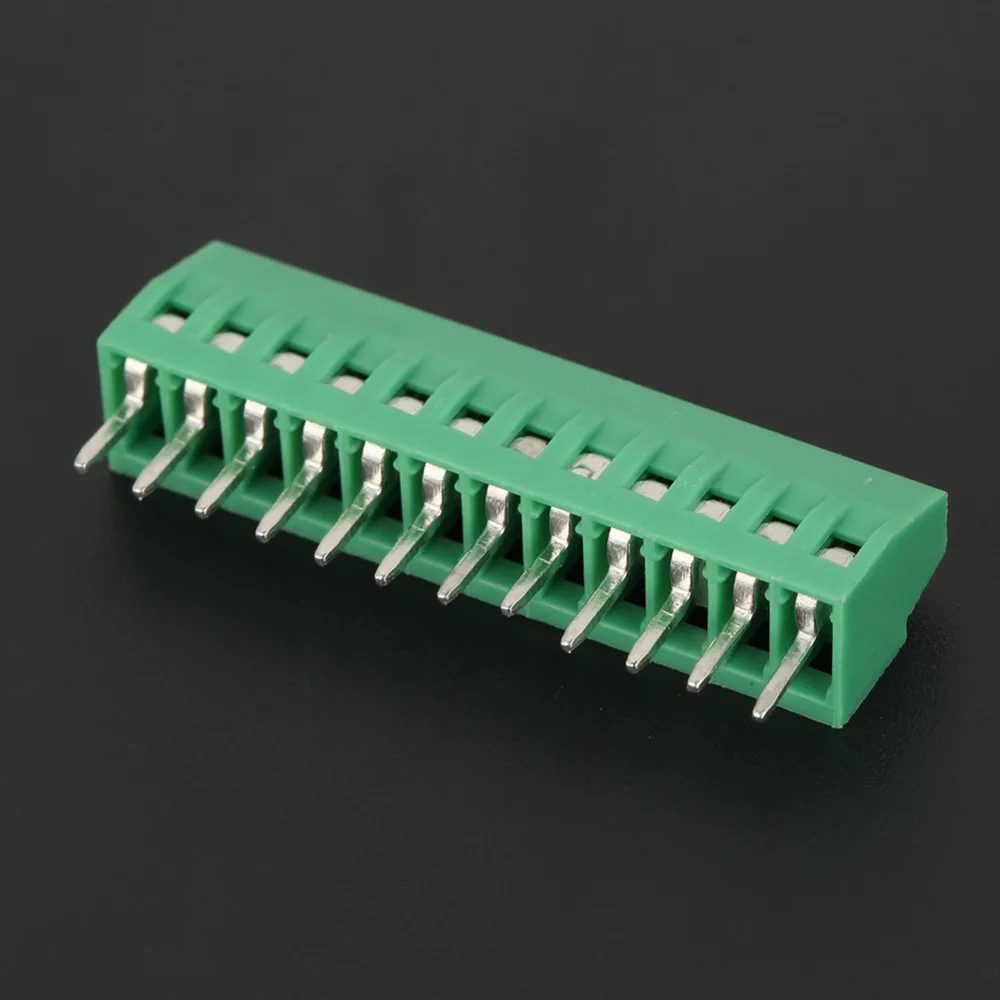 10 шт. 12 Pin клеммный блок универсальный разъем 2 54 мм Шаг PCB винтовой