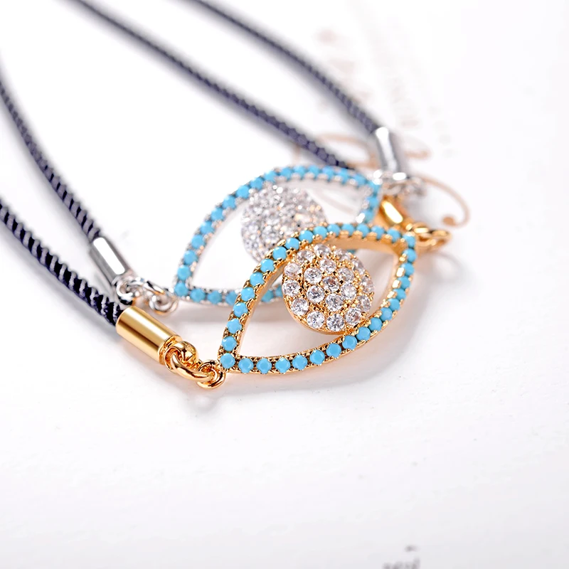 Классический острый гибкий браслет Модная бижутерия Черная веревка цепочка