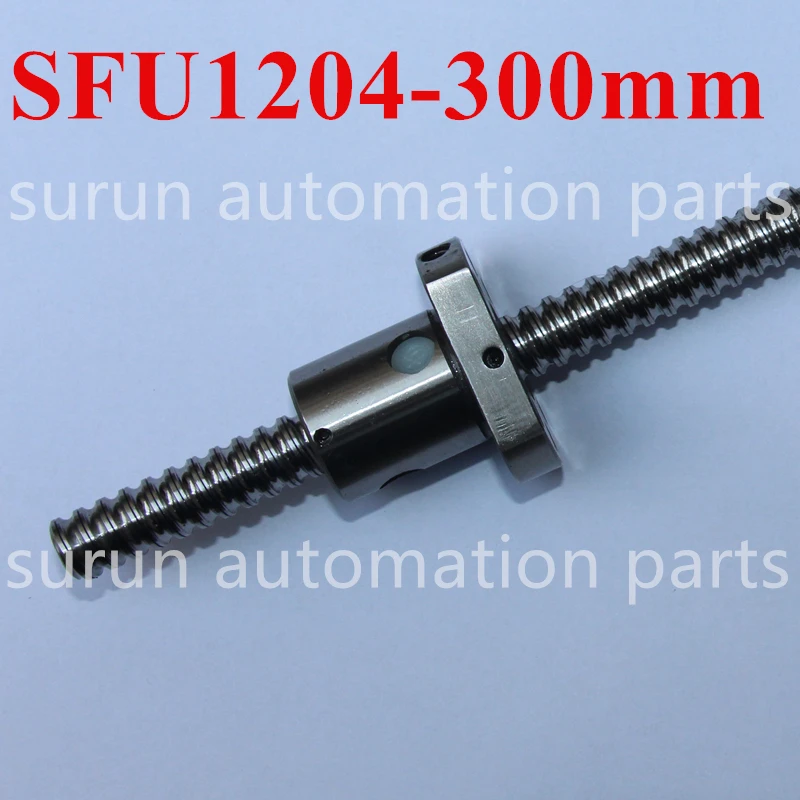 Шариковый винт RDBB 1 шт. 12 мм 1204 шариковый SFU1204 L 300 с шаровой гайкой RM1204 и ЧПУ детали