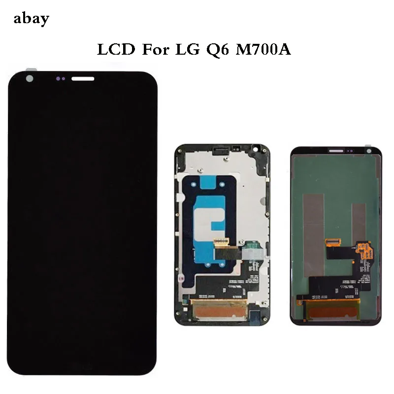 ЖК экран и дигитайзер в сборе с/без рамки для LG Q6 + M700 M700A US700 M700H M703 M700Y запасные