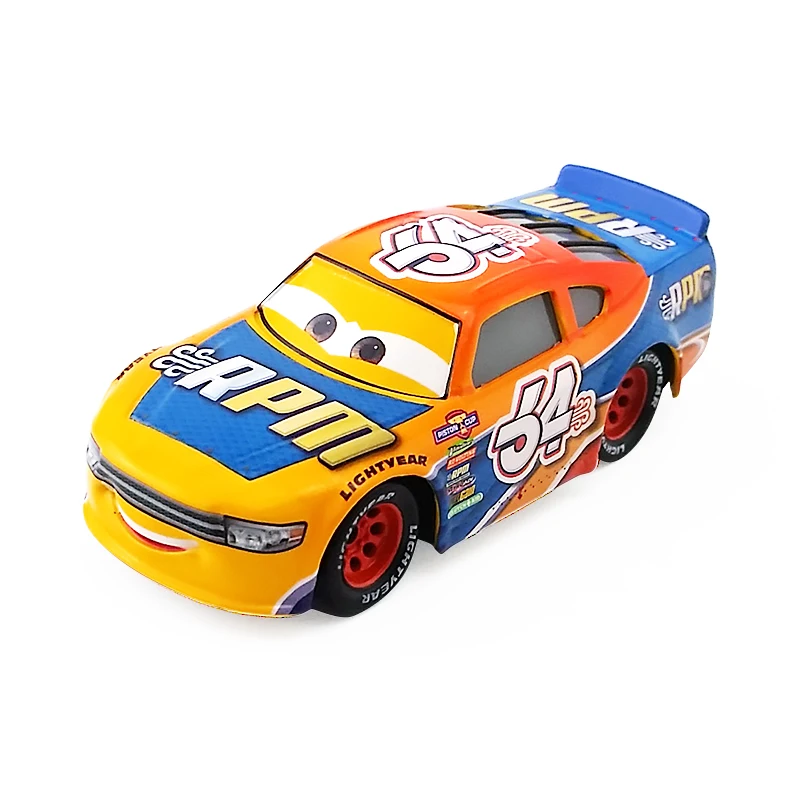 Disney Pixar Cars 3 № 64 Брюс Миллер гонщик металла литья под давлением игрушечный