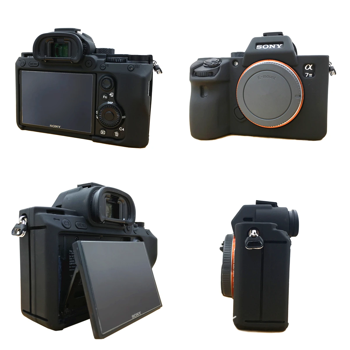 Защитный резиновый силиконовый чехол для камеры Sony A7R III / A7 Mark ILCE A7RM3 A7M3 |