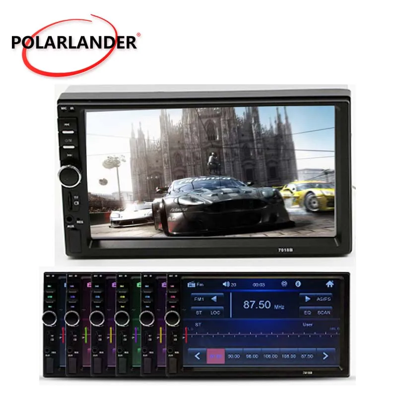 7 дюймовый сенсорный экран 2 din Авторадио MP4 магнитола FM радио SD USB китайский