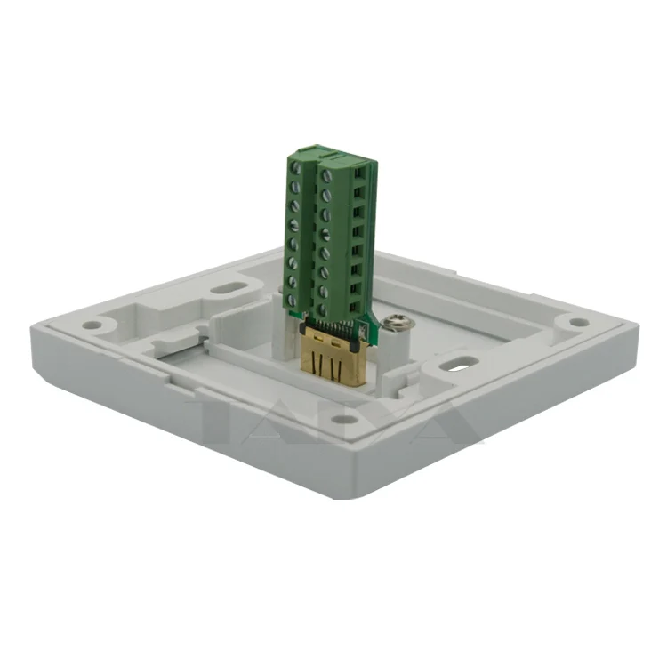 HDMI настенная пластина с 2 raws задние боковые винтовые разъемы|hdmi wall plate|wall platewall plate
