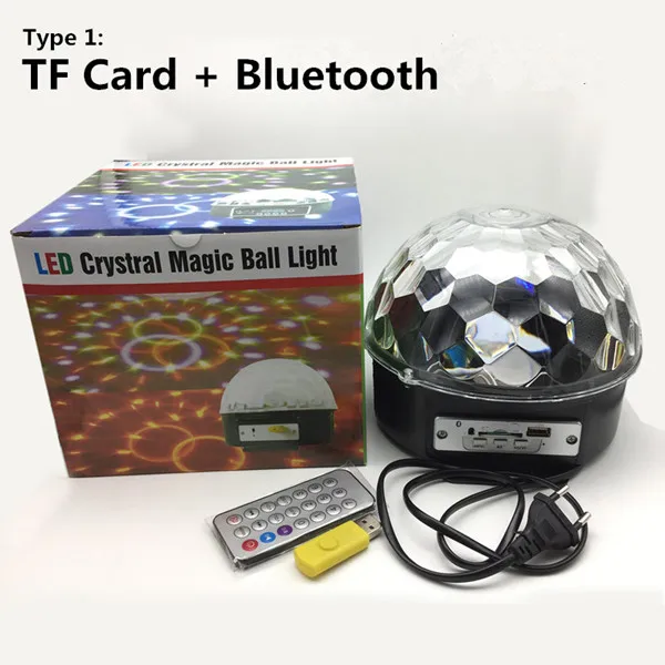 Bluetoooth TF Card YIYANG 6 светодиодный s RGB Премиум светодиодный сценический светильник RGB светодиодный Магическая хрустальная лампа-шар Диско светильник лазер Свадебная вечеринка украшение лампы Luces - Цвет: Bluetoooth TF Card
