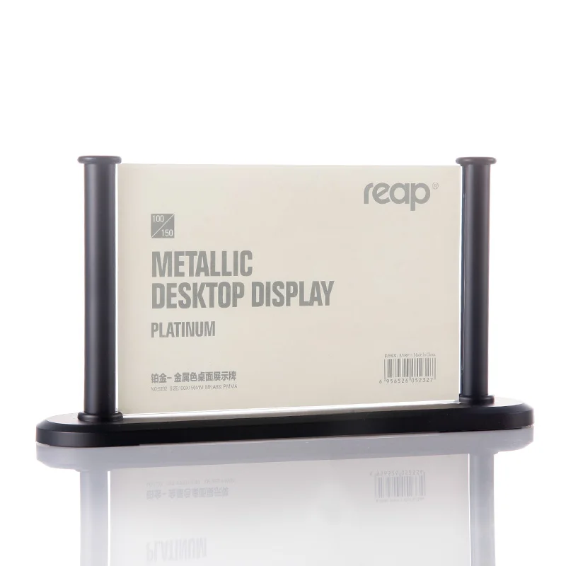 Reap Paltinu abs T-shape настольная рамка карта настольная подставка для демонстрации меню Сервис этикетка Офис Бизнес Конференц-зал - Цвет: 5232 100x150mmblack