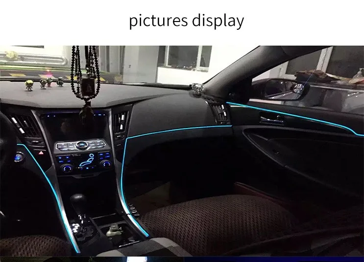 Окружающая лампа RGB, Автомобильный светодиодный неоновый холодный светильник, автомобильный интерьерный атмосферный светильник, ремонт, декоративные полоски, светящийся usb/сигарный светильник er/Driver