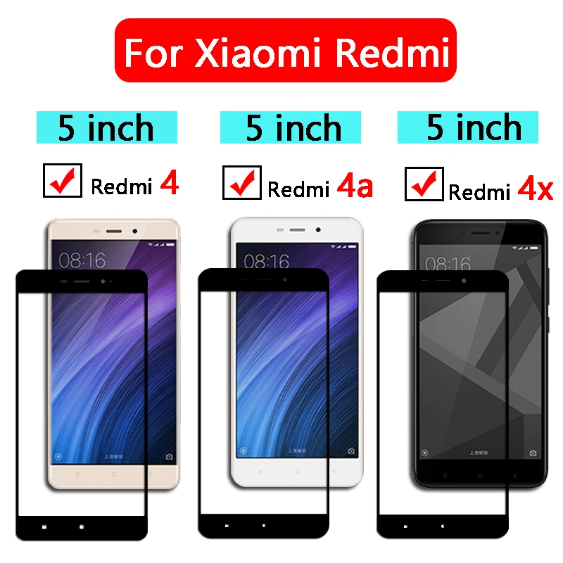 Защитное стекло для xiaomi redmi 4x закаленное 4 4А Защитная пленка экрана ksiomi readmi a4 x4 xomi
