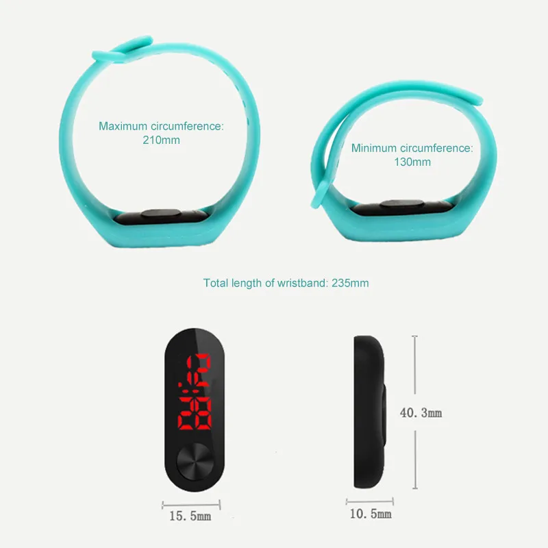 Centechia Kids Watches Fashion Smart Bracelet for Children Led Electronic Student Couple Gift Sport Running | Электроника