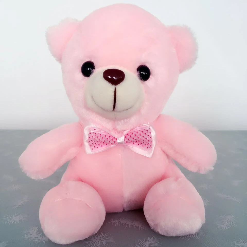 Хит продаж Яркий светящийся плюшевый мишка 20 см светящиеся плюшевые игрушки