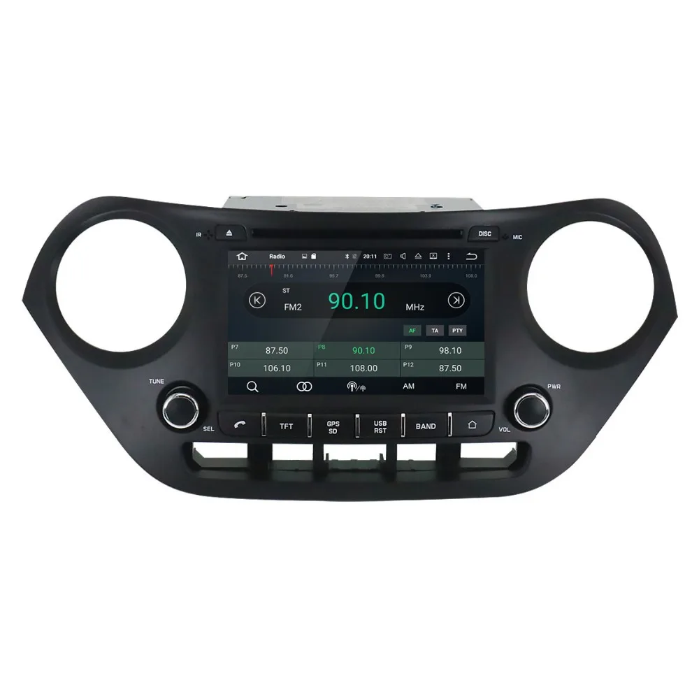 Автомобильное радио DVD плеер gps навигатор Android 8 0 7 1 для hyundai I10 I 10 2013 2018 левый и