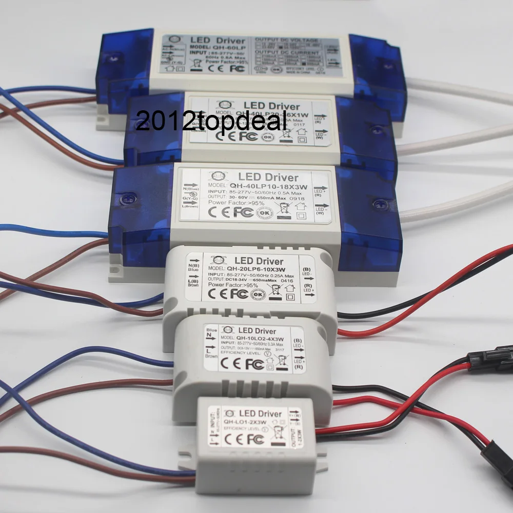 AC 85-265V 1-2x3w 2-4x3w 6-10x3w 10-18x3w 18-30x3w 600mA 650mA Светодиодный драйвер Трансформатор для