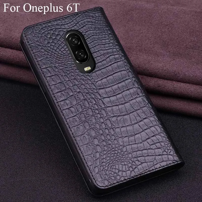 Чехол-книжка из натуральной кожи для Oneplus 6 T A6010 A 6010 чехол-накладка Oneplus6T 1 + |