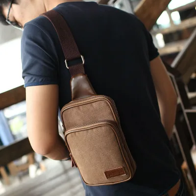 2015 Daily Backpacks canvas bag Men Messenger fashion Preppy Style young students The coffee color hight quarlity | Багаж и сумки