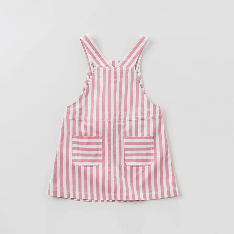 DBK9803 dave bella kids Dress girls sleeveless spring dresses dress children birthday party boutique striped | Детская одежда и