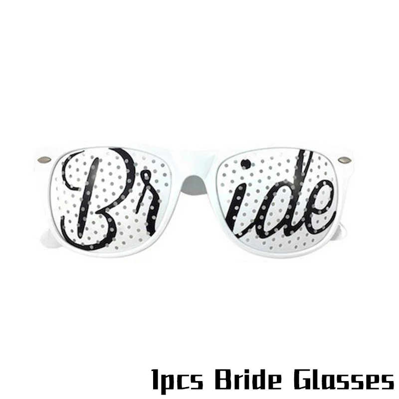 1pcs glasses2 Одноразовые девичьи вечерние столовые приборы для девичника, свадебные украшения для невесты, вечерние украшения для девичника - Цвет: 1pcs glasses2