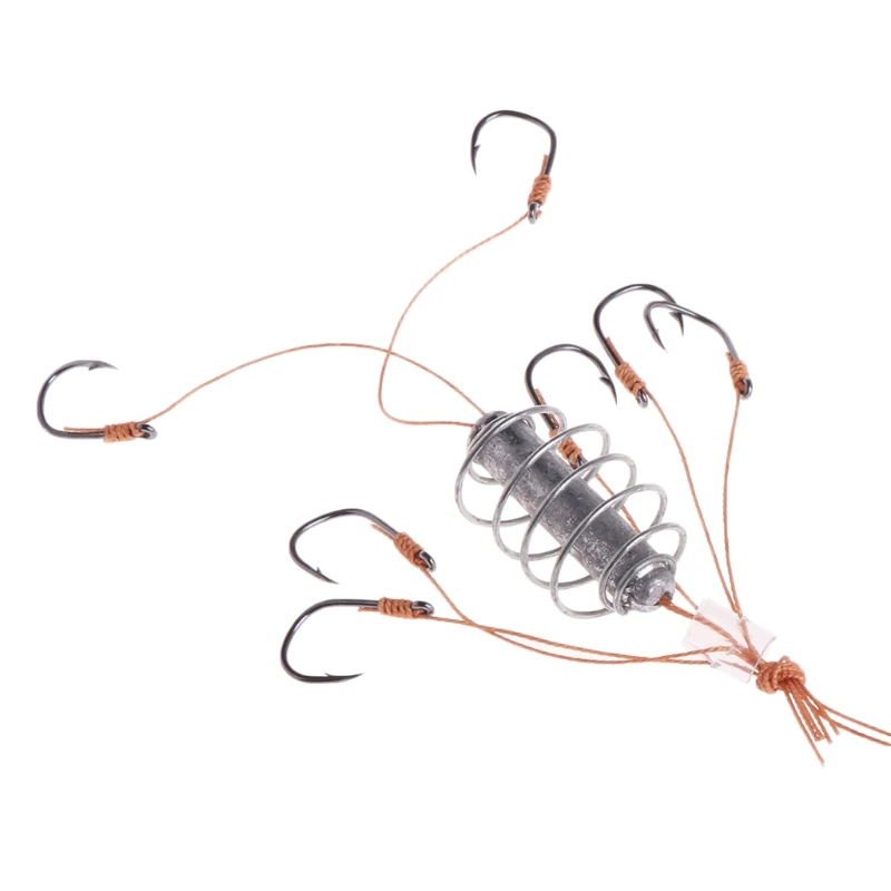 Рыболовный крючок с приманкой кормушка &quotклетка&quot привести Вес грузило высокое