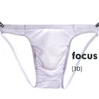 Трусы мужские, шелковые, тонкие, дышащие, с U-образным вырезом, бесшовное, прозрачное