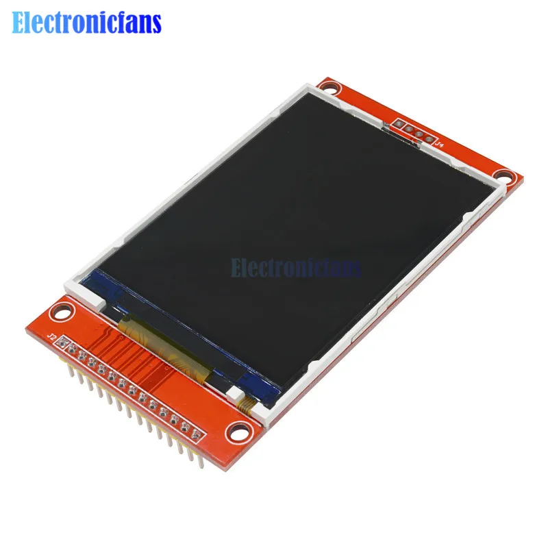 2," 2,8 дюймов TFT SPI 240X320 lcd модуль последовательного порта+ PCB адаптер Micro SD ILI9341 5 В/3,3 В модуль ЖК-дисплея