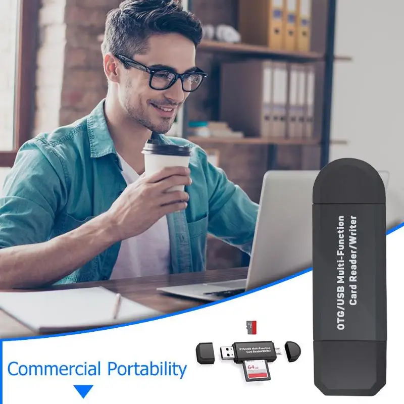 Универсальный Micro USB + 2 в 1 OTG Кардридер высокоскоростной USB3.0 адаптер карты памяти