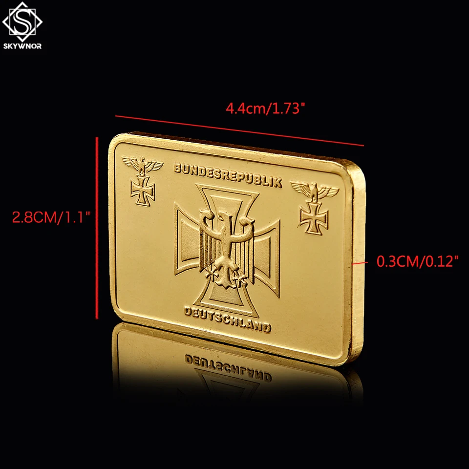 Золотой Deustche Bundesrepublik 1OZ бар Германия памятные слиток золота коллекция