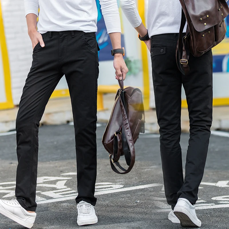 Rocksir Повседневное мужские Брюки для девочек мальчиков длинные штаны Мотобрюки