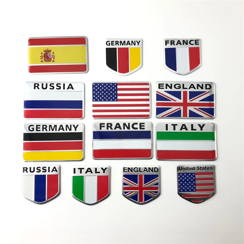 3D алюминиевый сплав металлическая карта флаг эмблема автомобиль Грузовик Авто