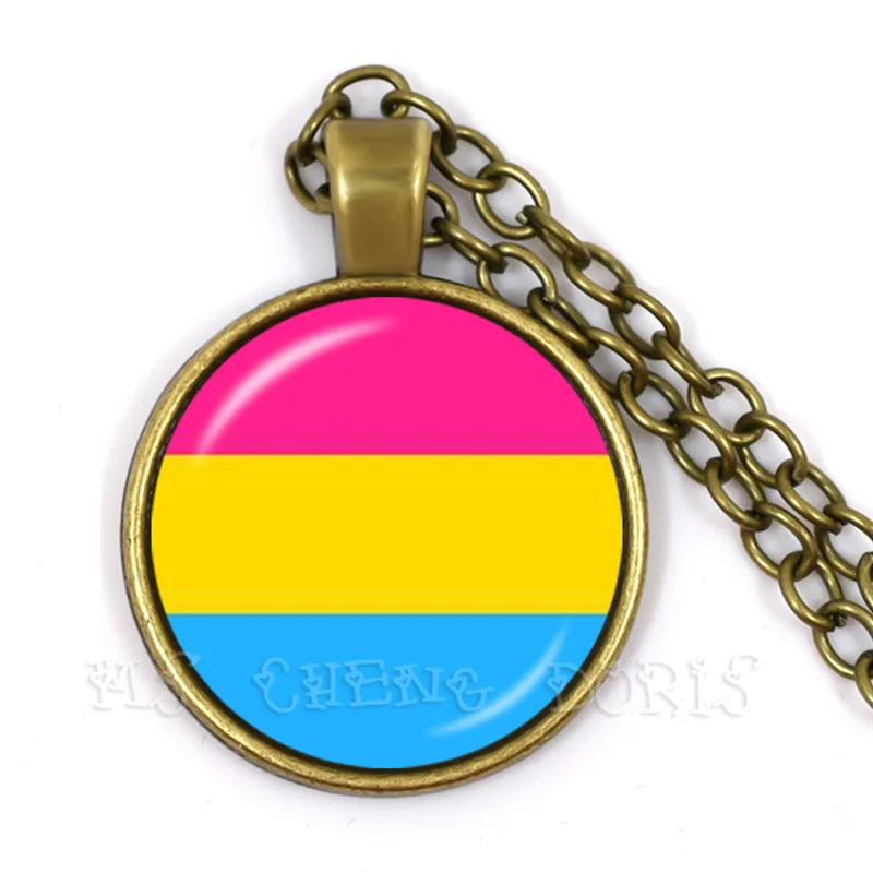 Ожерелье с круглой подвеской ЛГБТ для женщин и мужчин модное Ювелирное Украшение