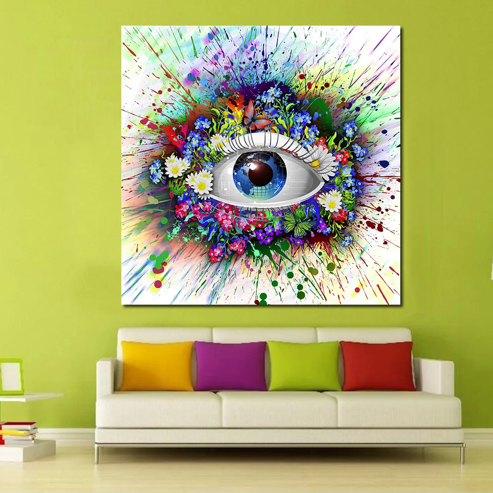JQHYART цветы к глазам картина маслом настенная живопись холст декоративная для