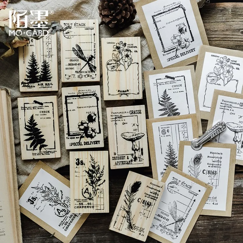 1 шт. серия Nature notes деревянный резиновый штамп для детей DIY ручной работы скрапбук