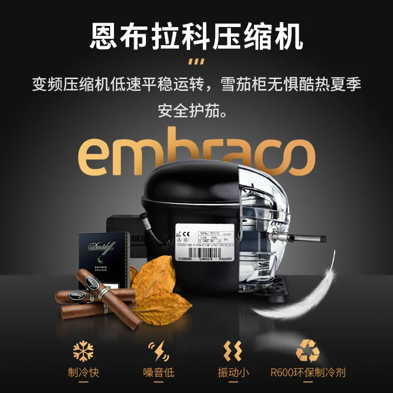 Светодиодный светильник для сигары с дисплеем Humidor Большой кулер сигар из