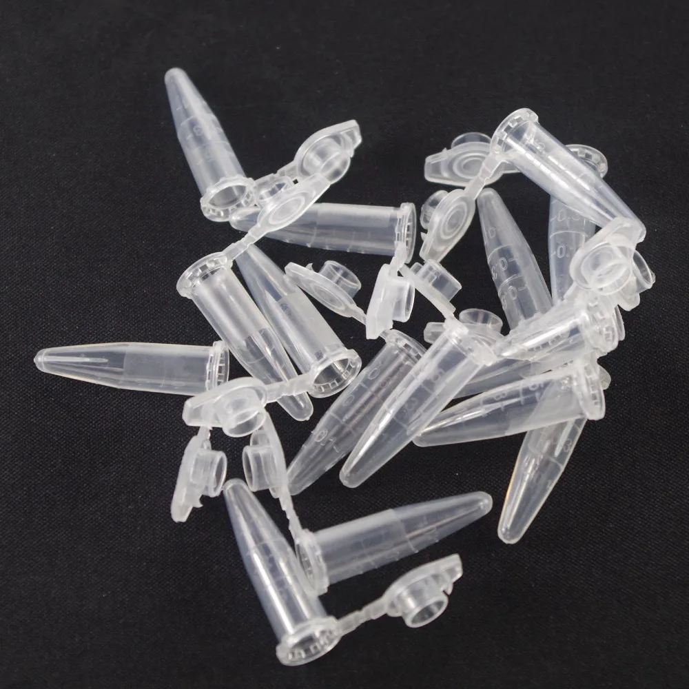 

Plastic test tubes centrifuge tubes 0.5ml V-bottom lot50