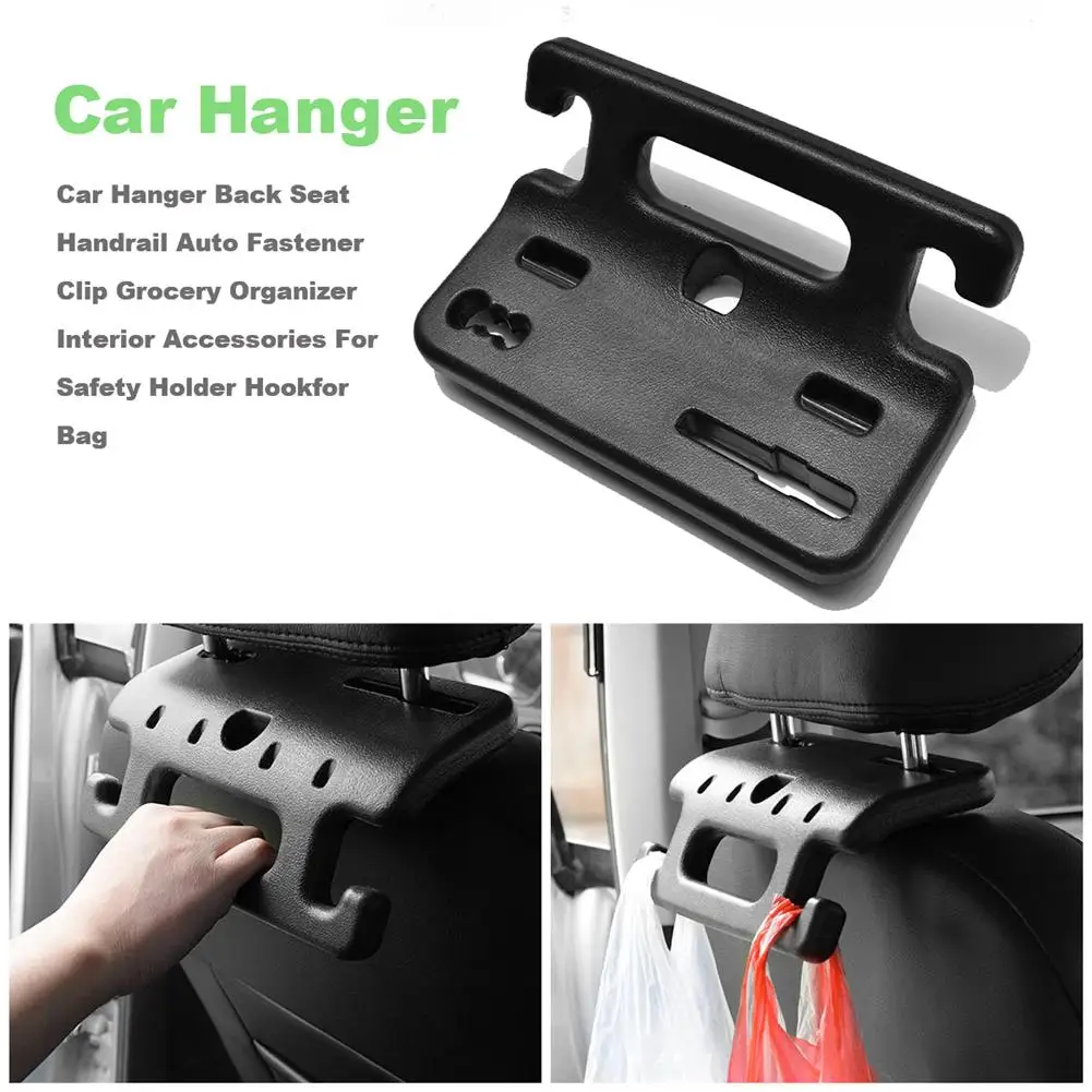 

Car Hanger Back Seat Handrail Auto Fastener Clip Grocery Organizer Interior Accessories For Safety Holder Hookfor Bag