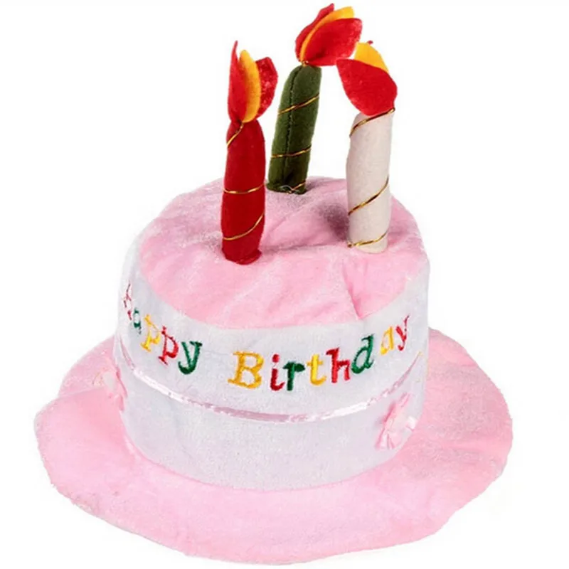 Дети мальчик девочка торт на день рождения свеча забавная шляпа вечеривечерние