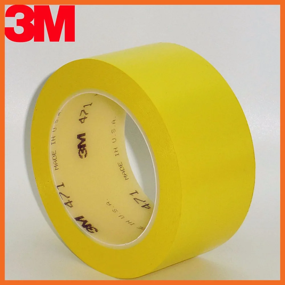 

waterproof strong plastic decorative tapes 108ft car paint warning tape 3M471 floor tape duct tape colorful carpet floor