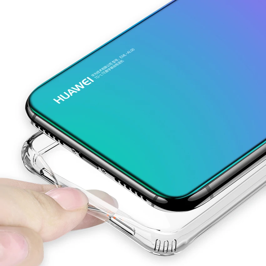 Для Huawei P30 Pro Прозрачный Ультра тонкий мягкий ТПУ чехол для задней панели из