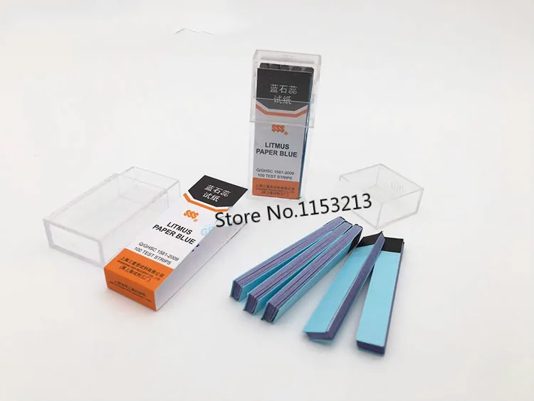 Голубая лакмусовая бумага тестовая на кислотной основе для химических
