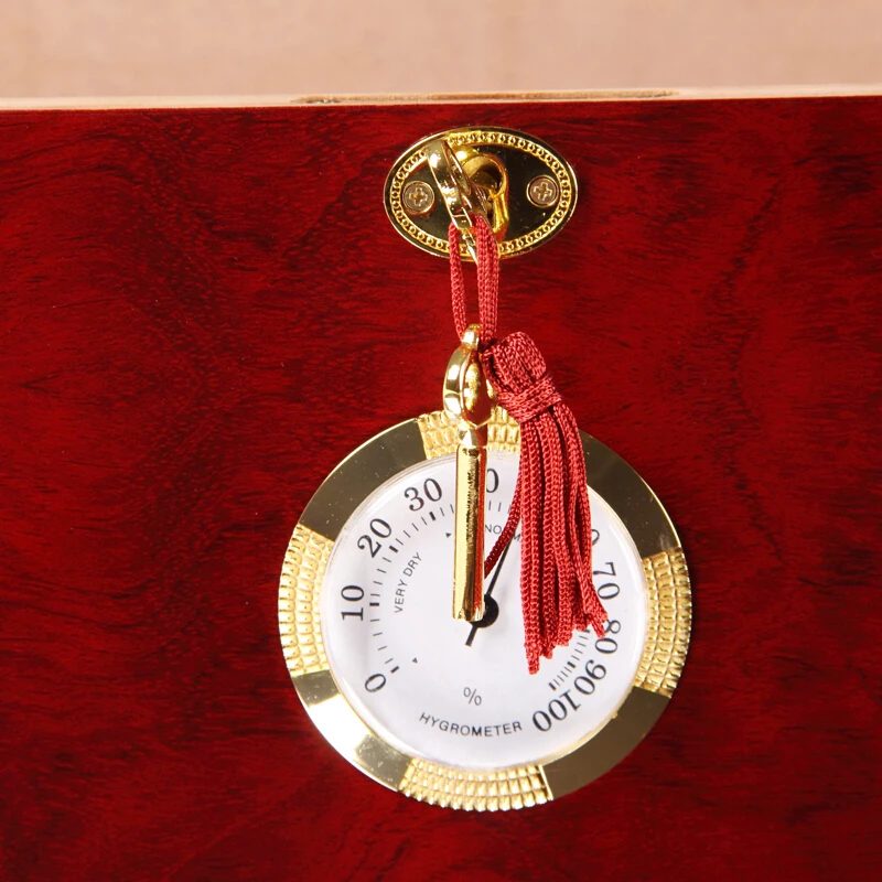 Стеклянная верхняя humidor деревянная испанская кедровая Коробка Для Хранения Сигар с подносом
