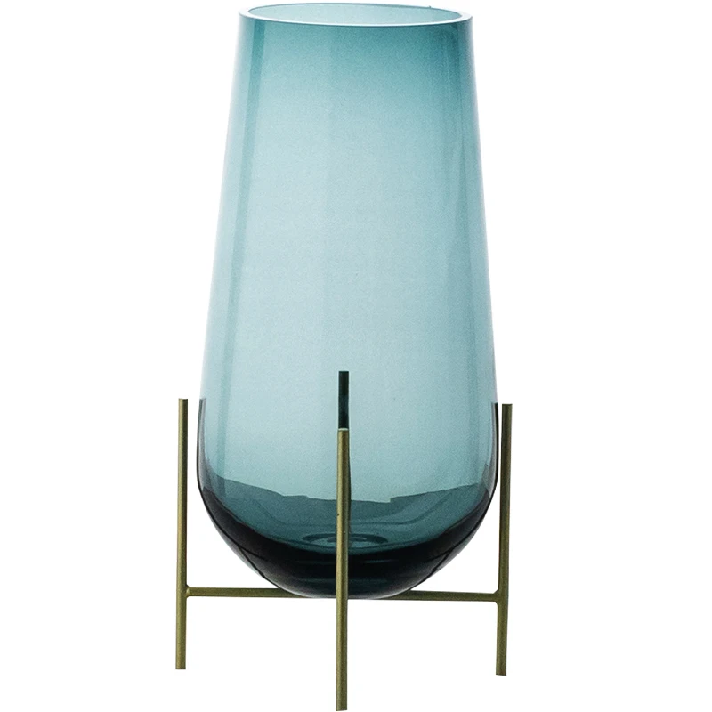 

American Light Luxury Glass Vase Decoration Home Decoration Living Room Model Room Soft Decoration
