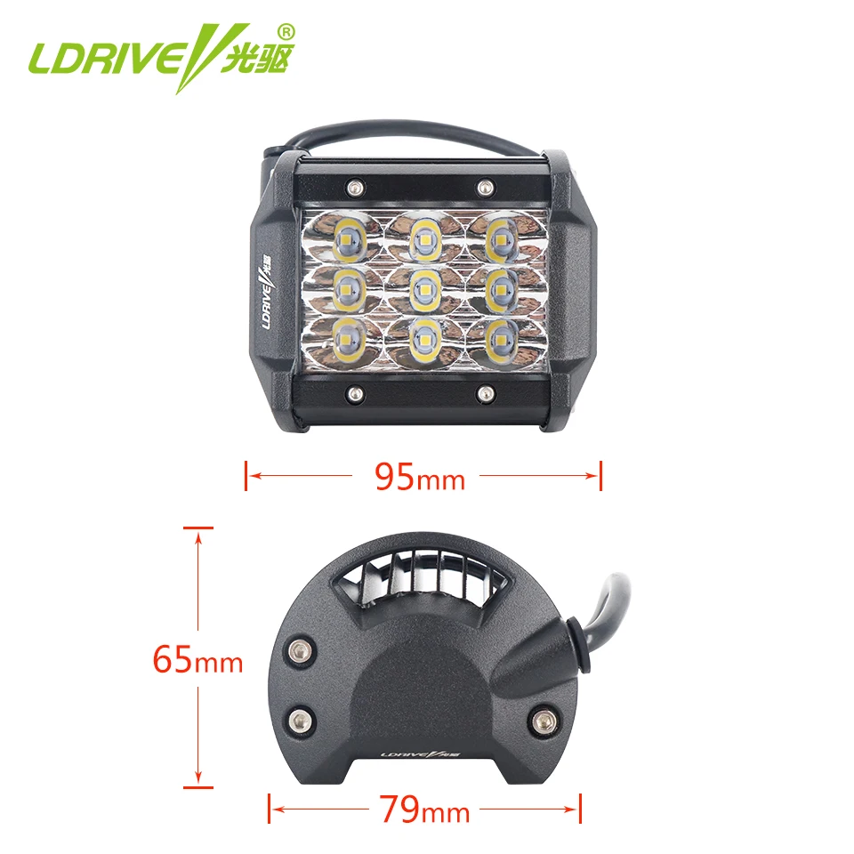 LDRIVE 27 Вт 4-дюймовая светодиодная лампа точечный прожектор рабочая для вождения