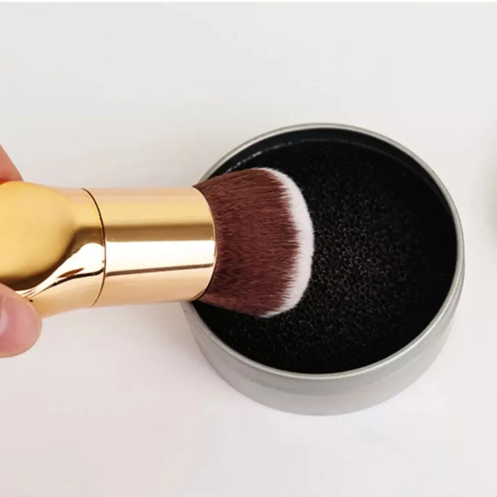 Быстрые кисти для макияжа очиститель спонж удаления косметики цвет от тени век