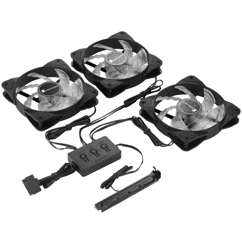 Jonsbo FR-531 LED вентилятор с контроллером RGB Color 3 шт./упаковка Поддержка синхронизации