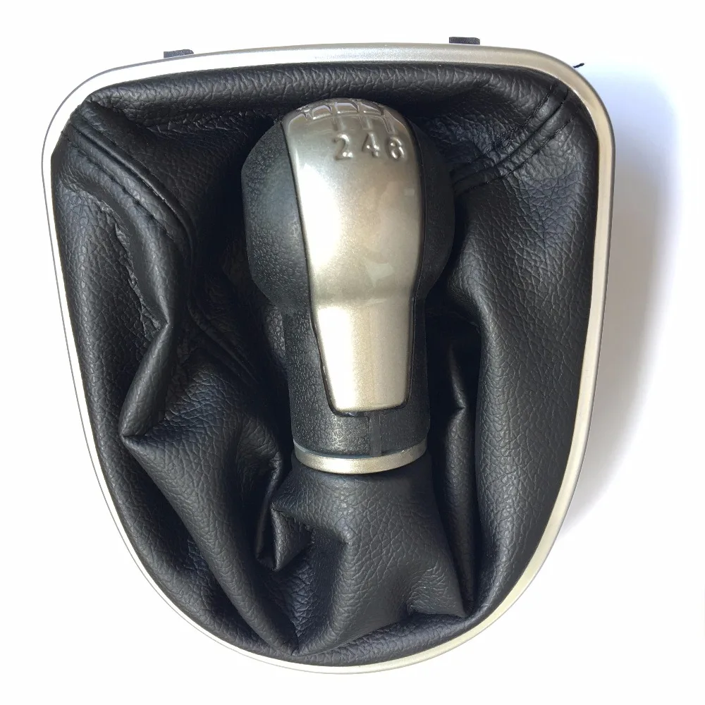 5 скоростей 6 передач MT Car gear ручка переключения с кожаным ботинком для SEAT LEON II (2005
