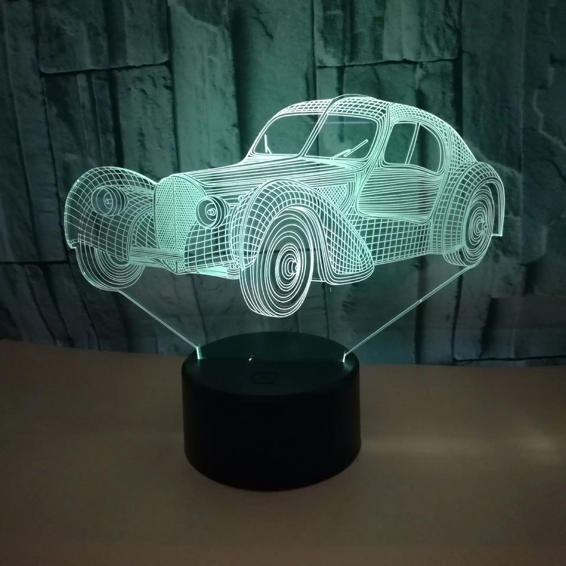 Новый автомобильный 3d ночной Светильник с Usb креативные подарки светильник