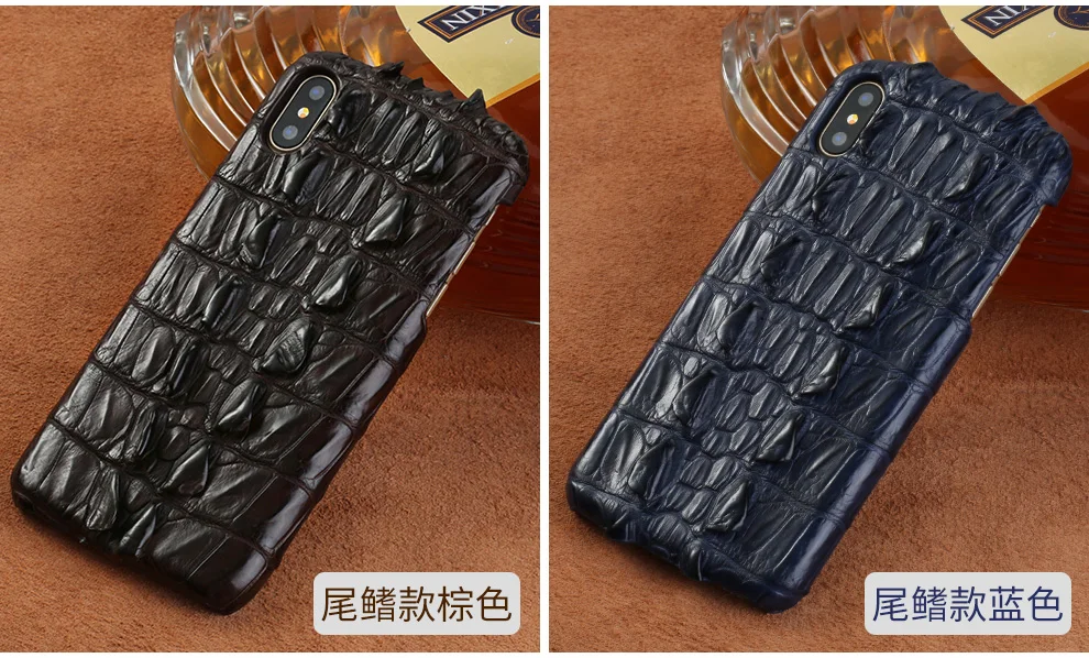 Чехол для телефона из натуральной крокодиловой кожи для iPhone 11 X XS XSMax XR, Роскошный деловой защитный чехол для iPhone 7, 8, 6 plus