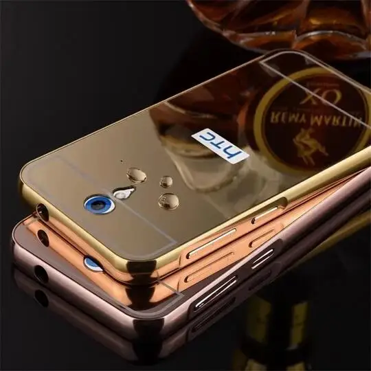 Модные Роскошные зеркальные Чехлы цвета розового золота для HTC Desire 620 620G
