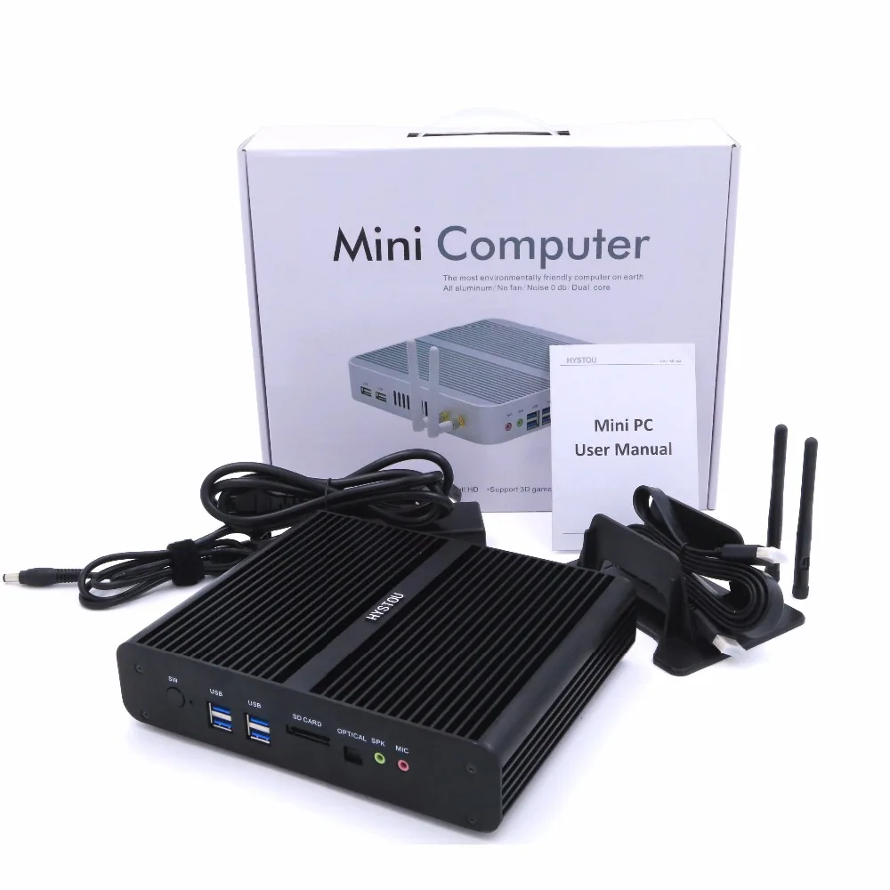 Мини ПК оконные рамы 10 Core i7 5500u Dual Lan 2 HDMI компьютер без вентилятора 8 порты usb ГБ