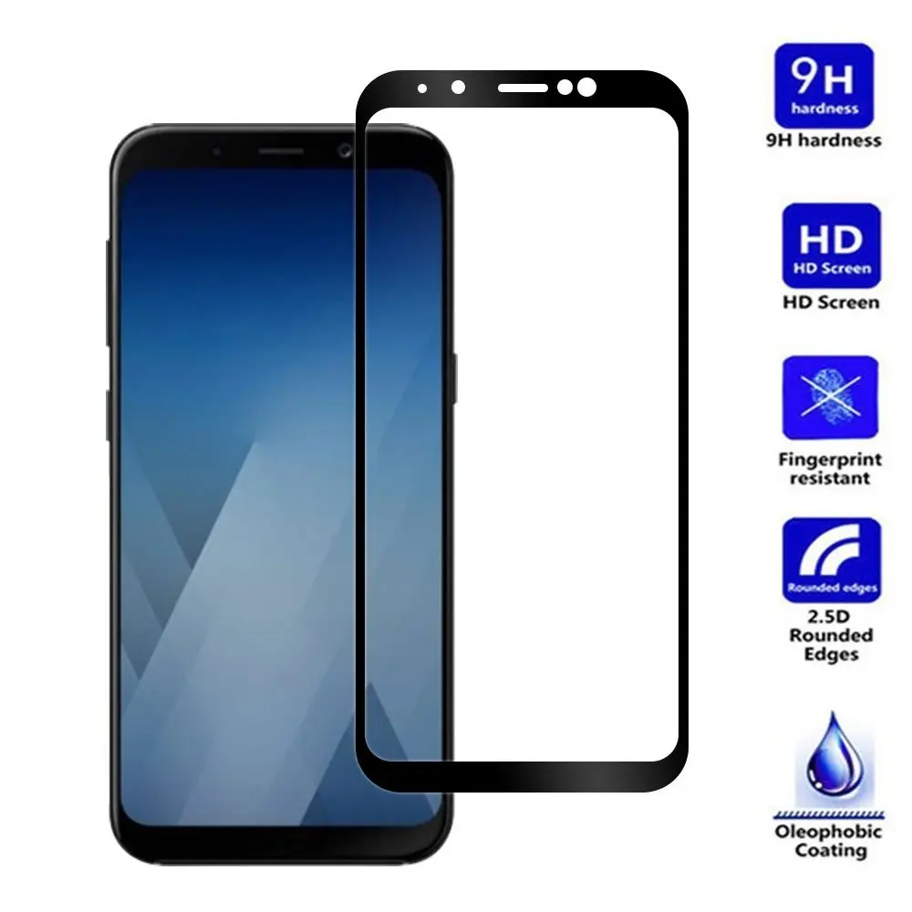 3D Full Cover Screen Protector Tempered Glass For Samsung Galaxy A3 A5 A7 2017 A320F A520F A720F Curved Edge Protective Film
