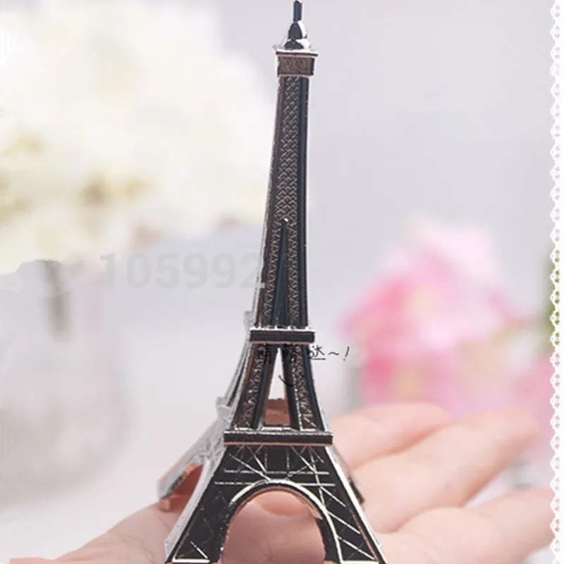 Свадебные подарки Вечер в Париже Эйфелева башня с серебряной отделкой визитница